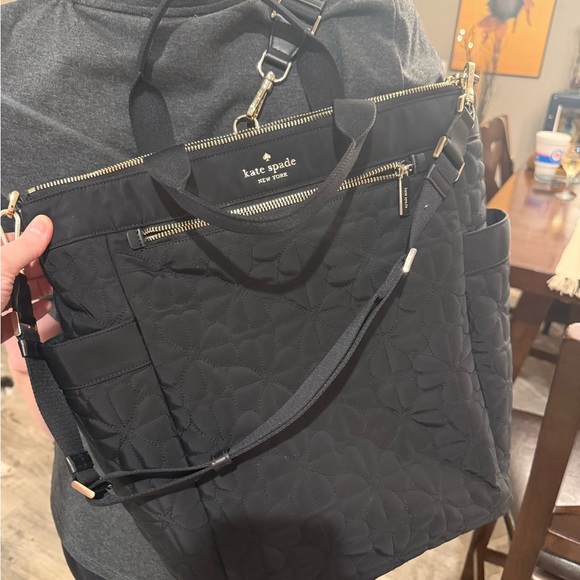 Black Quilted Women's Bag - Picture 4 of 8